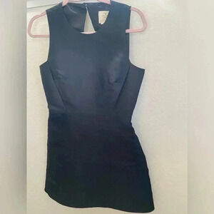Black Kate Spade mini dress with open cut back